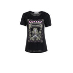 Leichtes T Shirt mit Retro Print und angenehmem Material