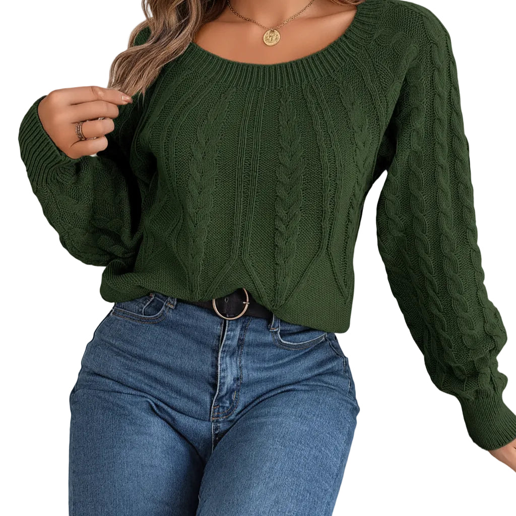 Damen Sweater mit klarem geometrischem Muster