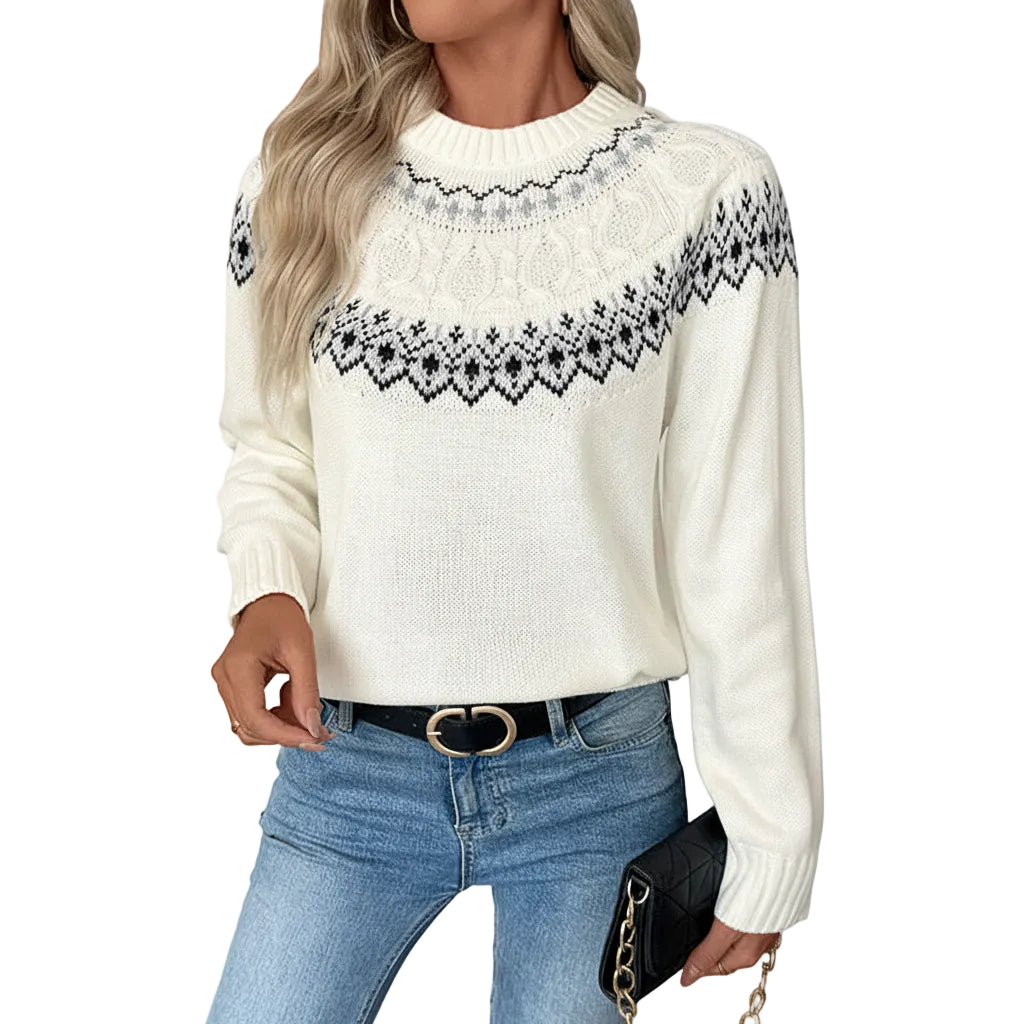 Stilvolles Oberteil mit Jacquard Muster