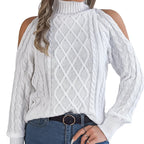 Trendiges Oberteil mit Twist Muster und Schulterdetails