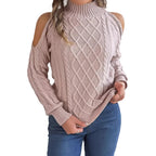 Sweater mit gedrehter Musterstruktur und langen Ärmeln