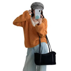Stilvoller Sweater mit lockerem Schnitt und Layer Design