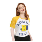 Kurzarm T Shirt mit Print und klassischem Rundhals