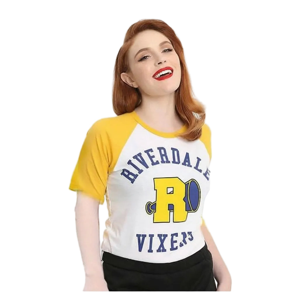 Kurzarm T Shirt mit Print und klassischem Rundhals
